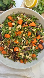 Need some January lunch inspiration? This Spiced Carrot & Lentil Salad is a beautiful warm, Moroccan-spiced dish that is perfect for January. Filling, colourful and full of fibre, it can be ready in under 30 minutes. And what’s more, it’s the first in my new series of Fifty Fantastic Salads! I wanted to start a series where I would feel accountable for making a new and interesting lunch bowl for myself every week in 2025. Hence the 50 – I will give myself 2 weeks off! You may think that salads a