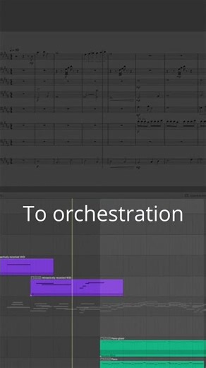 From sketch to orchestration #CompositionProcess #MuseScore #Reaper
