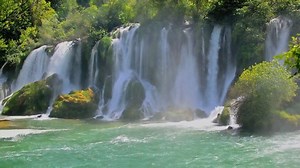Kravica Waterfall Large Tufa Cascade On Stock Footage Video (100% Royalty-free) 1032576686 | Shutterstock
