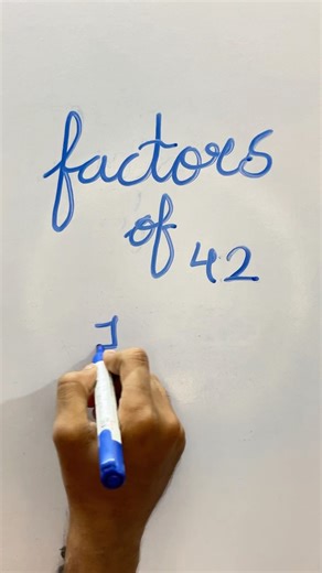 Factors of 42 #mathsbyjigs #maths #knowledge #factorsandmultiples #information #exampreparation