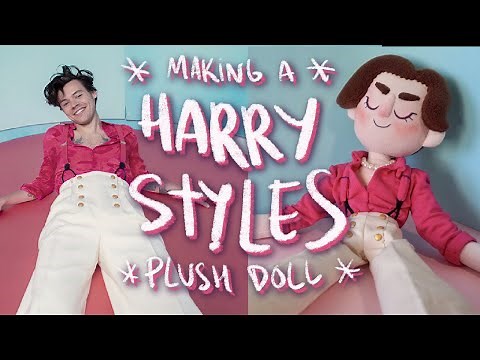 Making a HARRY STYLES doll | Handmade poseable plush doll with a simple wire skeleton