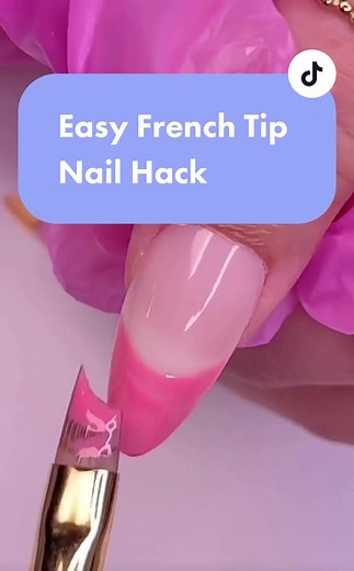 Easy French Tip Nail Designs with Gel Brush Tutorial