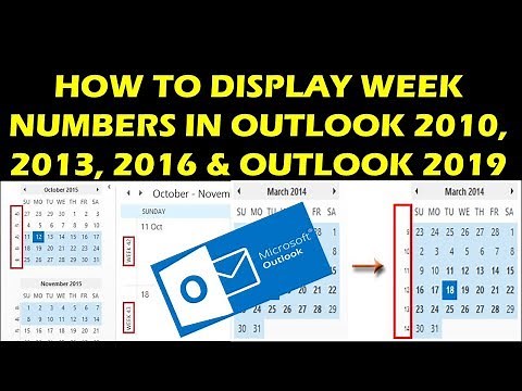 How to display week numbers in Outlook 2010, 2013, 2016 & Outlook 2019