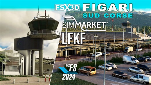 FSX3D – Figari–Sud–Corse (LFKF) for MSFS24