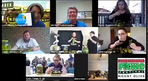 3.4K views · 43 reactions | Pickle lovers, the time has finally come! Our annual pickle eating contest took place earlier this morning, and we're so excited to share the results with you. Our contestants fought valiantly, but only one could be crowned champion. Our 2021 NCPF Pickle Eating Champion is Bianca from Jacksonville, NC, eating a whopping 8 pickles in five minutes! Congratulate our new victor in the comments below!  勒 | N.C. Pickle Festival | Facebook
