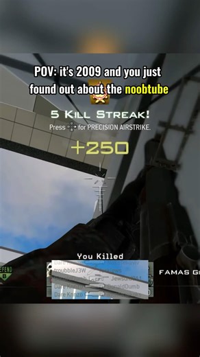 noobtube on mw2 was broken 💀 #nostalgia #callofduty #cod