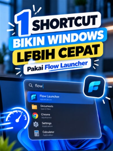 Masih ribet cari aplikasi, file, atau folder di Windows? Coba Flow Launcher. Tinggal tekan shortcut, ketik yang kamu cari, langsung ketemu. Gratis dan cocok buat kamu yang kerja banyak di depan laptop. #FlowLauncher #WindowsTips #TipsAndTrick #AplikasiGratis #Produktivitas