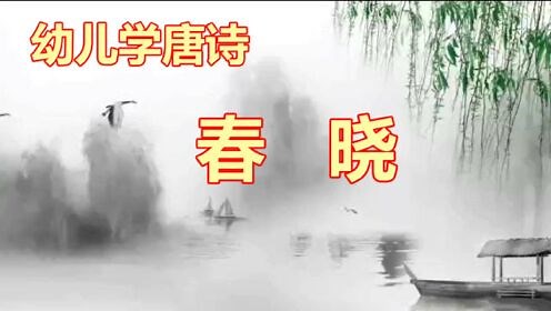 唐诗三百首 孟浩然《春晓》 古诗朗读赏析 古诗的意思解释 描写春天的古诗