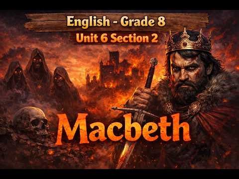 @LearnwithBasanti ||Class 8 English Unit 6 Section 2 Macbeth | Full Explanation, Summary & Questions