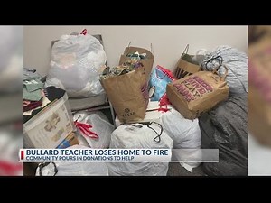 Bullard Kindergarten teacher loses home after tragic fire