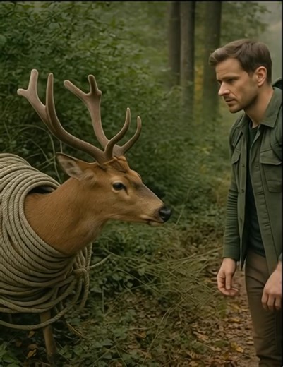 25K views · 112 reactions | A man saved a deer whose neck and body...