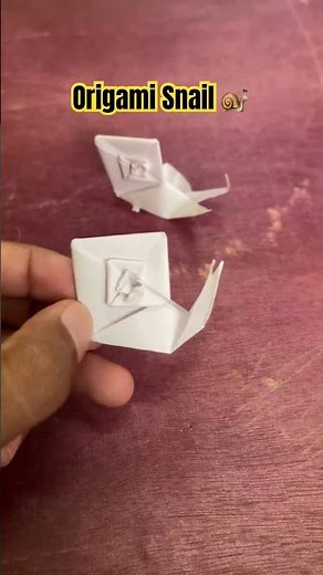This Origami Snail … full tutorial on my channel 🐌 #origami #snail