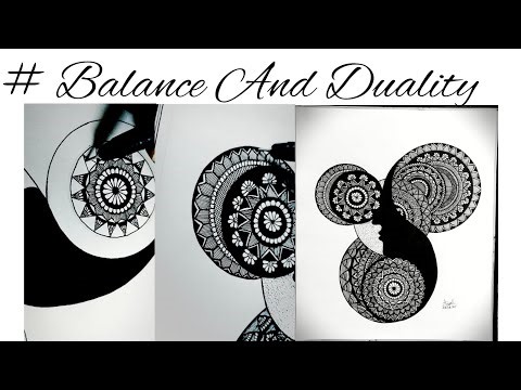 # Balance And Duality mandala art #art #viral #viralvideo