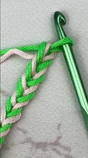 How to Crochet Two Color Braided Cord?