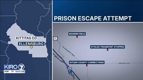 VIDEO: Woman steals transport van that inmate was hiding in