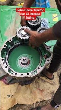 john deere tractor brake setting l john deere rear axle repair#sfjohndeereservice #automobile