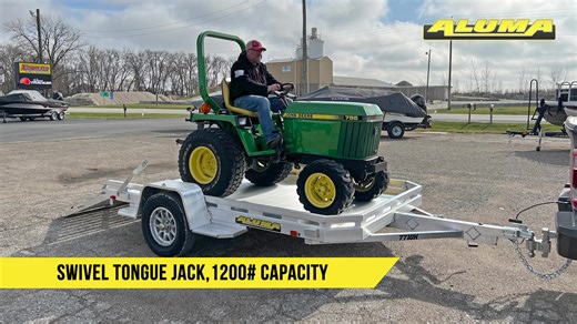 The Aluma 7710H-S-TG (standard tailgate) comes with a 3500# axle,...