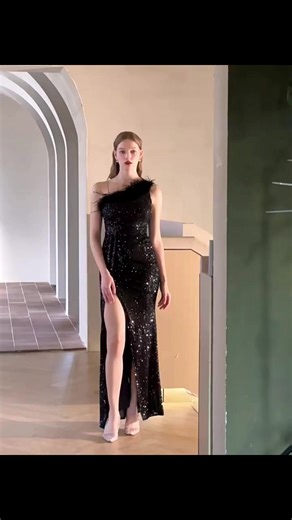 Mermaid High Split Evening One Shoulder Sequins Dresses | Best Product to Sell Online | Facebook