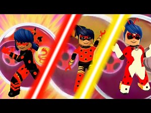 ALL LADYBUG UNIFICATIONS MIRACULOUS ROBLOX