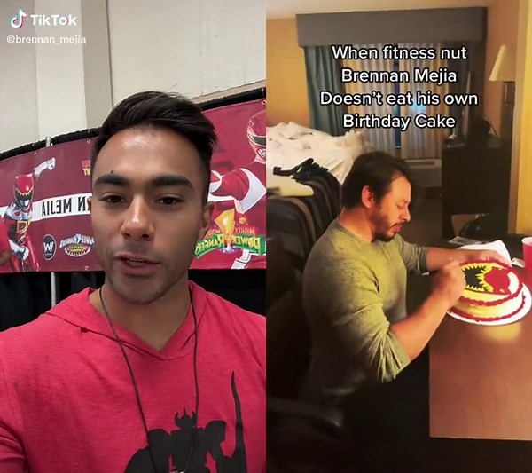 Guinea Pig Power Rangers Cake Eating Celebration