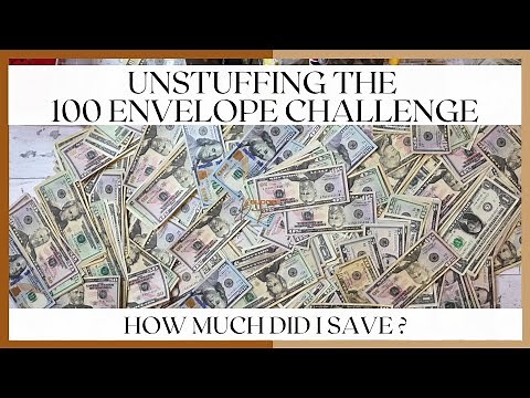 HUGE 100 ENVELOPE CHALLENGE CASH UNSTUFFING! | HOW MUCH MONEY DID I SAVE DOING THIS ? | JANUARY 2025