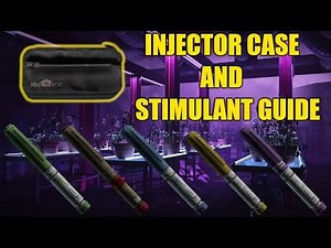 Injector case and stimulants guide