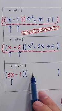 Sum or Difference of Perfect Cubes #algebra #mathematics #factorization #emmanuelasesorias