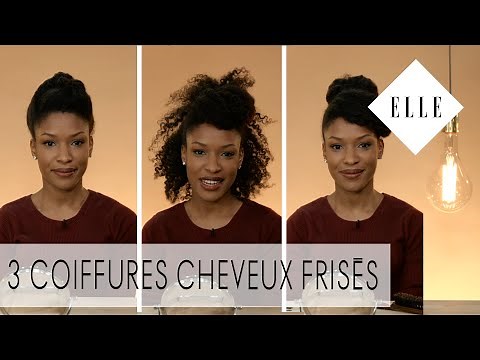 3 idées de coiffures rapides pour les cheveux afros et frisés I ELLE Coiffure