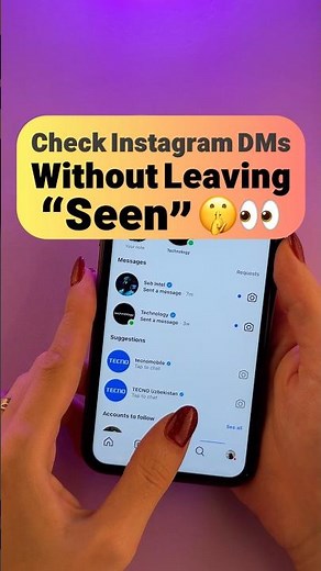 Check Instagram DMs Without Leaving “Seen” 🤫👀 #instagramtricks #mobiletips