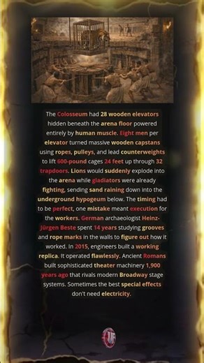 How Rome Raised Lions Under the Colosseum