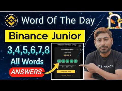 Theme Binance Junior | Binance Word Of The Day | WOTD Answers