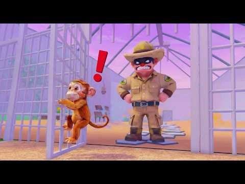 Tiny Monkeys Vs Angry Zookeeper - Roblox Obby