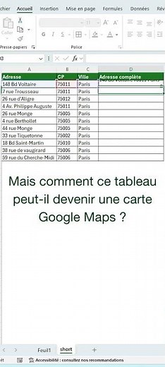 Créez des CARTES avec EXCEL !