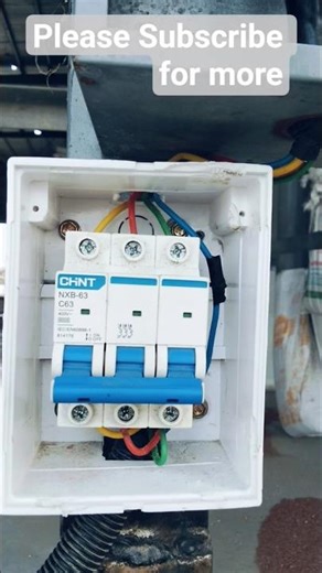 How I installed MCCB breaker#breaker #engineering #electrical #work