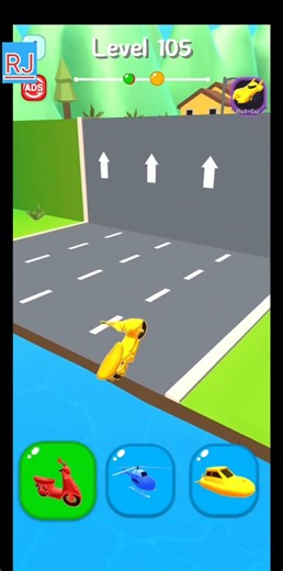 shape shifting fun game level 105 #shapeshifting #gaming #shorts #mobilegame