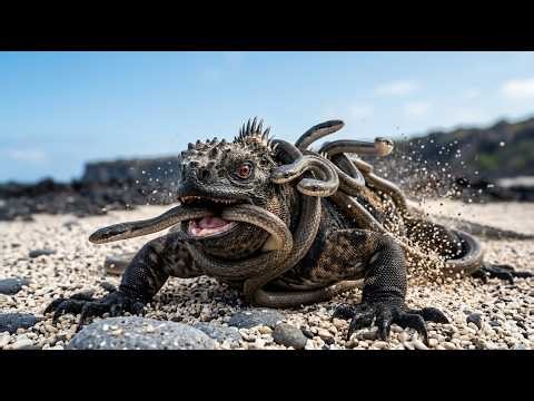 Iguana vs Snake Attack - Incredible Wildlife Moment 4K
