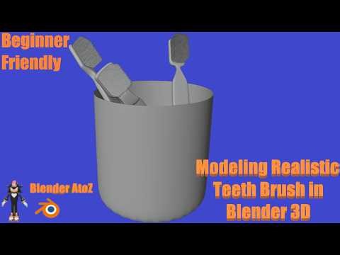 Modeling Realistic Teeth Brush in Blender 3D | Beginner Friendly