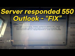 Fix: The server responded 550 error on Outlook email app