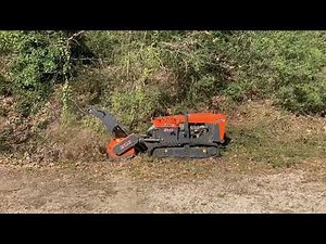 Démonstration du broyeur télécommandé iCUT4 de la marque FERRI pour la Société des Eaux de Marseille