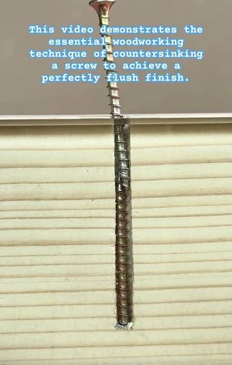 Why You Should Always Countersink Your Screws