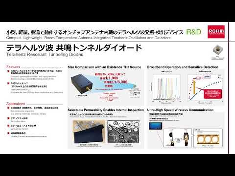 研究開発 テラヘルツ波共鳴トンネルダイオード