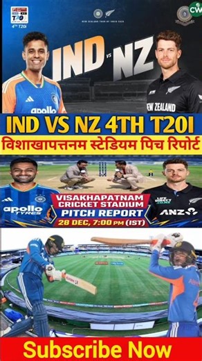 IND vs NZ 4th T20 Pitch Report#shorts