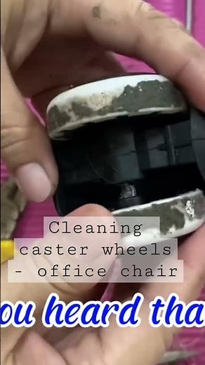 How to clean and dismantle your office chair caster wheels?