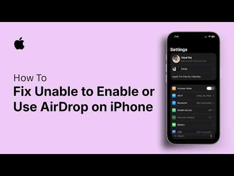 How to Fix Unable to Enable or Use AirDrop on iPhone