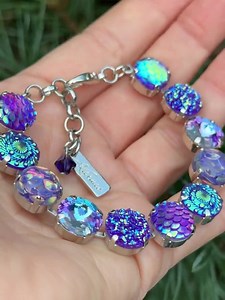 MYSTICAL MERMAID 12mm Bracelet W/mixed Elements & Austrian Crystal *choose Your Finish *karnas Design Studio™ * - Etsy