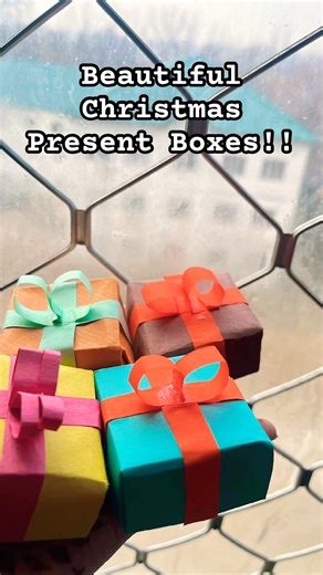 Beautiful Christmas Present Boxes!! #christmas #cristmasdecor #viral #origami #dhurandhar
