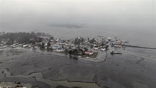 Tuesday's high tide in Long Neck, DE at Mariner's Cove. Music - Against the Tide by the talented Rob Haas. | Driscoll Drones