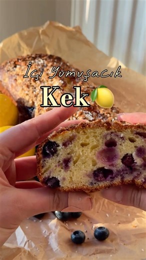 Bu keki yaptıktan sonra başka kek yapmak istemeyeceksiniz 😍🍋🫐 #shortvideo #shortsviral #shorts