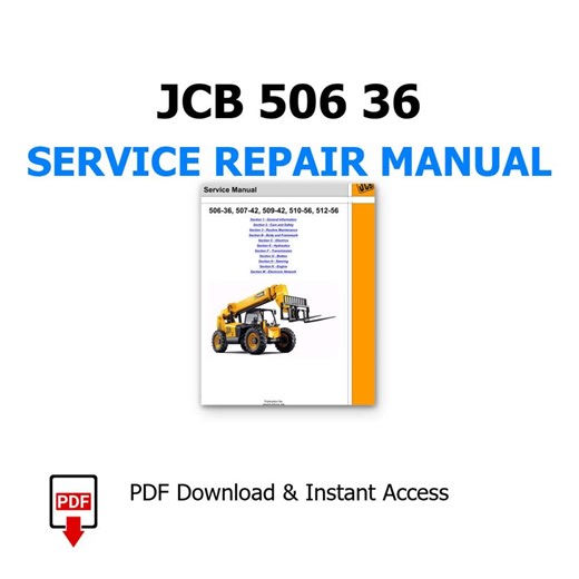 JCB 506-36 Service Manual - Repair Guide - PDF - Etsy