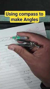 Mathematics | Construct angles using compass